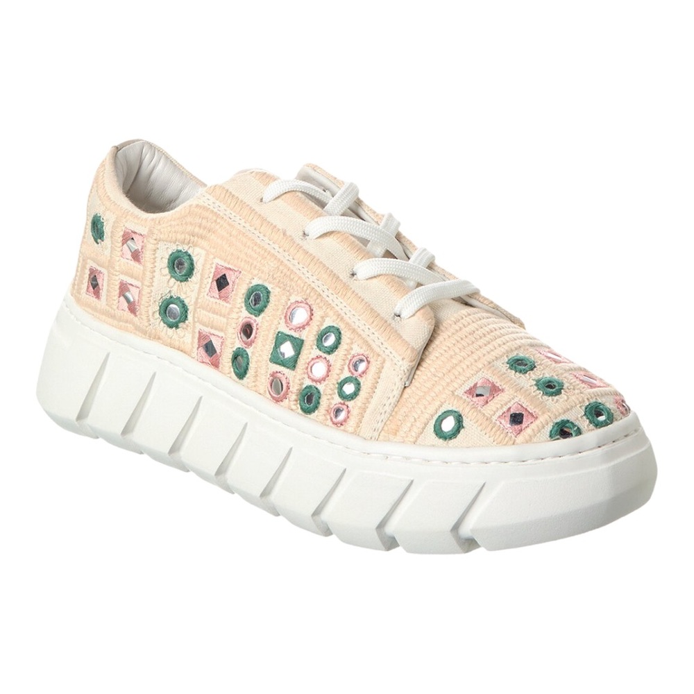 Free People catch me if you can crotchet platform sneaker size 37
